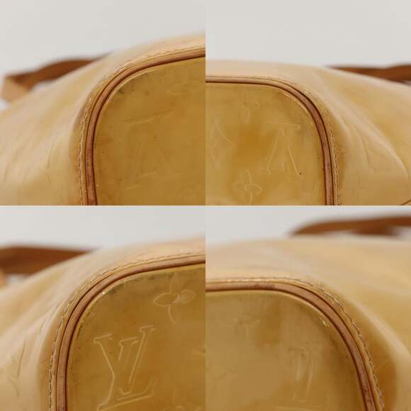 LOUIS VUITTON Monogram Vernis Houston Hand Bag Beige M91004 main image 3